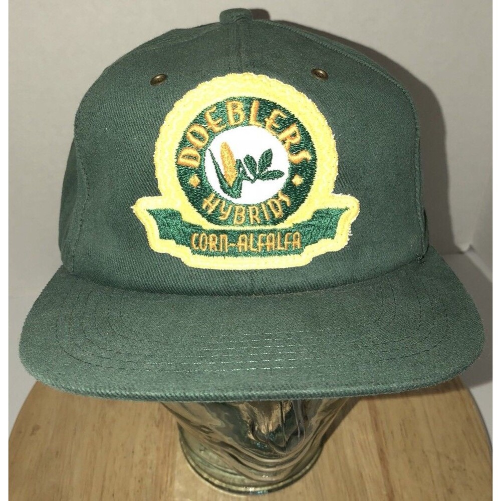 Vintage DOEBLER'S HYBRIDS Corn-Alfalfa 80s Hat Cap Snapback USA Made K-Products